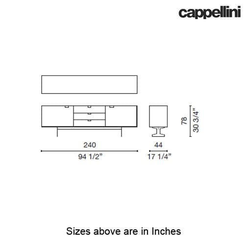 Simplon Sideboard by Cappellini