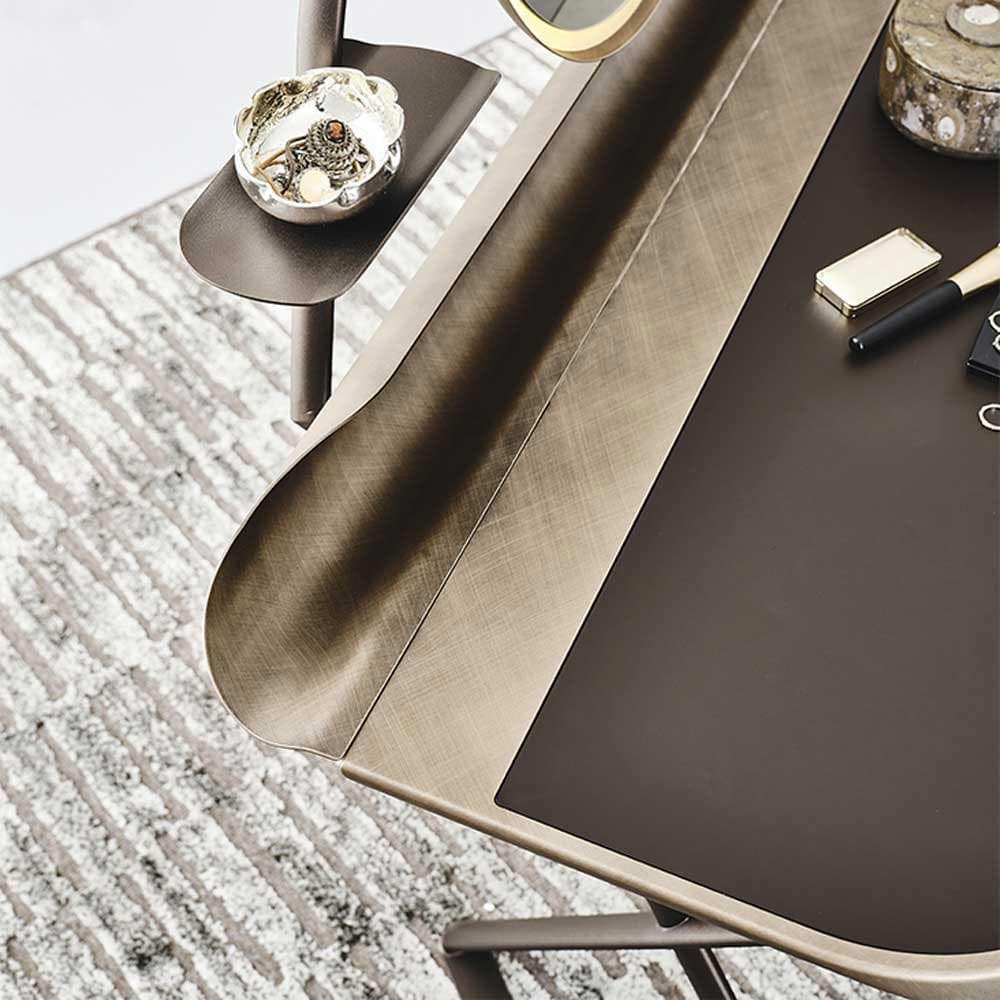 Cocoon Trousse Leather Writing Desk by Cattelan Italia