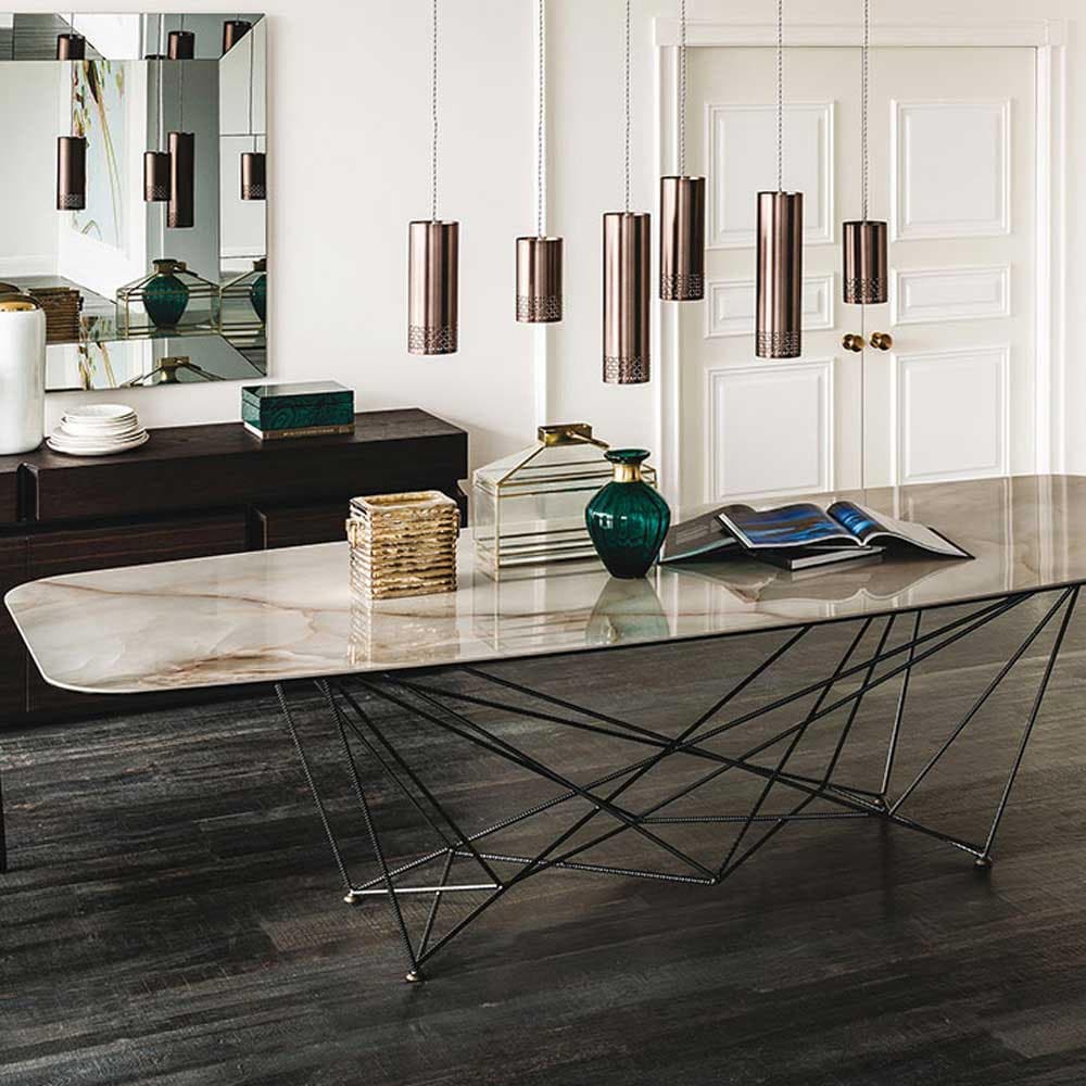 Gordon Keramik Fixed Table by Cattelan Italia