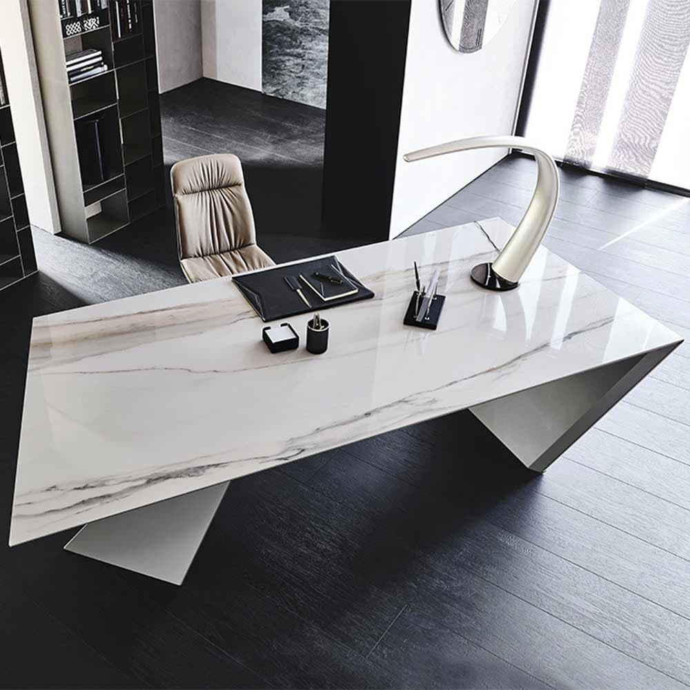 Nasdaq Keramik Writing Desk by Cattelan Italia