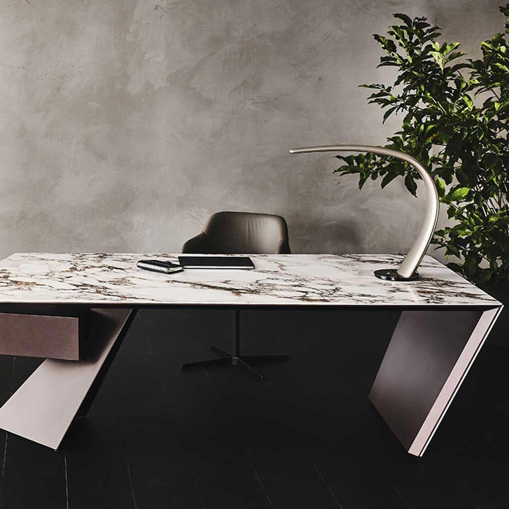 Nasdaq Keramik Writing Desk by Cattelan Italia