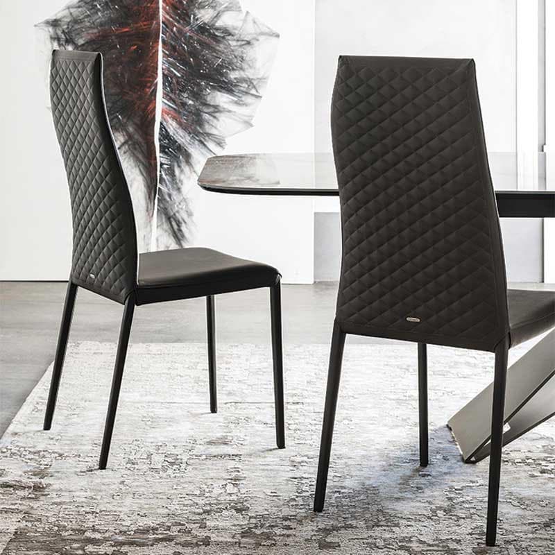 Norma Couture High Dining Chair by Cattelan Italia