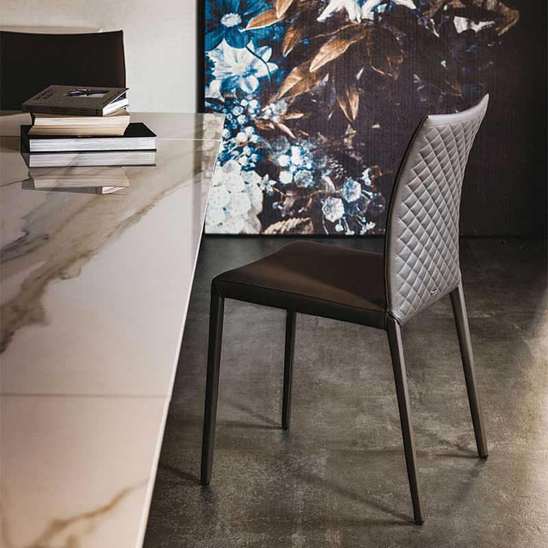 Norma Couture High Dining Chair by Cattelan Italia