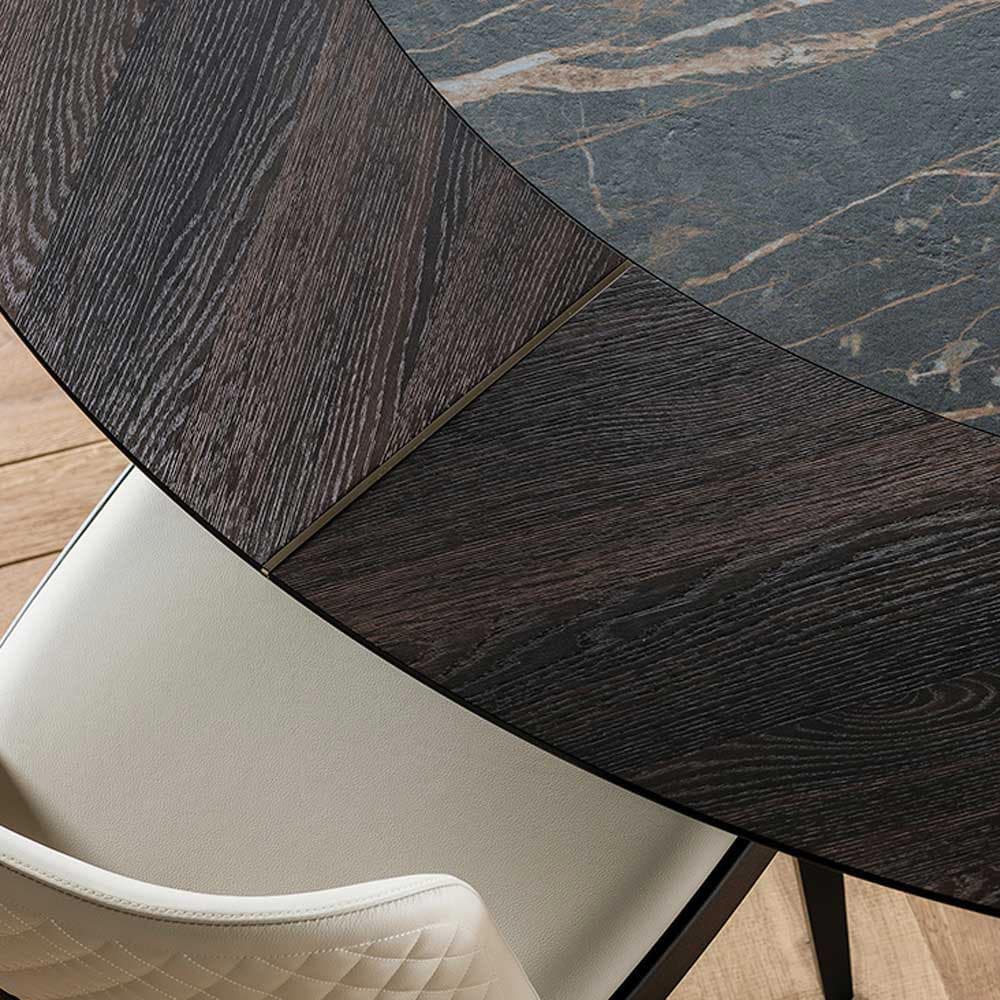 Skorpio Ker Wood Round Dining Table by Cattelan Italia