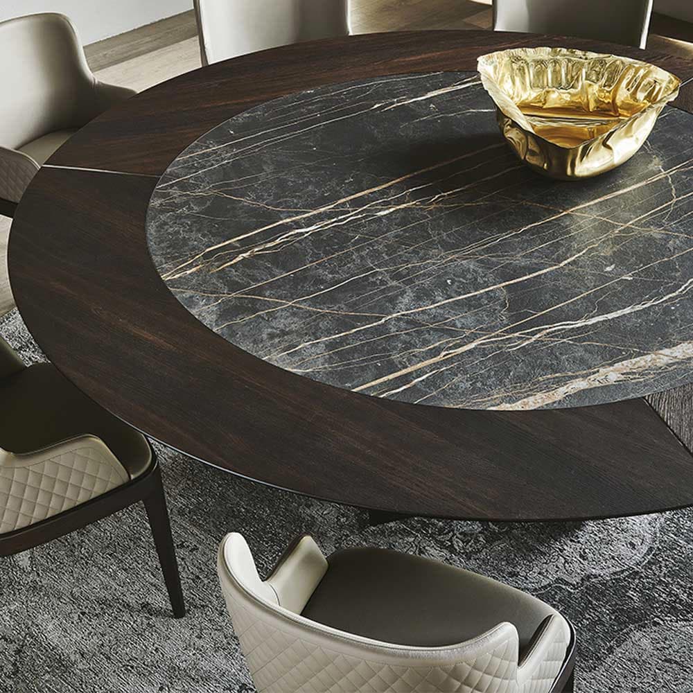 Skorpio Ker Wood Round Dining Table by Cattelan Italia