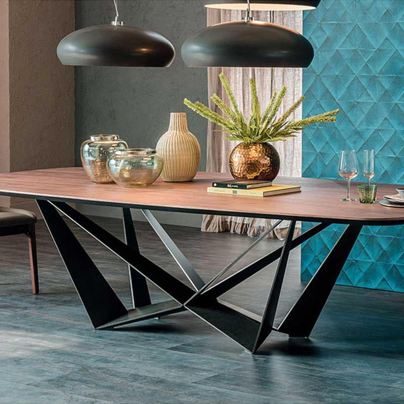 Skorpio Wood Fixed Table by Cattelan Italia