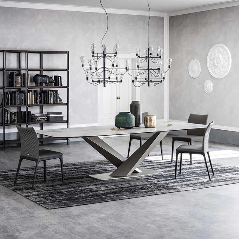 Stratos Keramik Fixed Table by Cattelan Italia