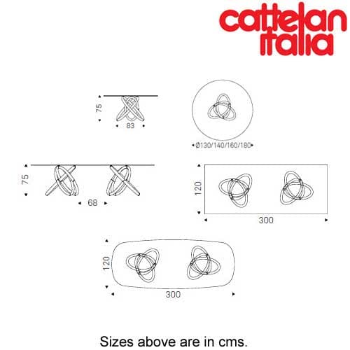 Carioca Fixed Table by Cattelan Italia