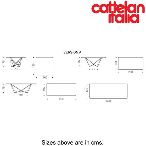 Skorpio Wood Fixed Table by Cattelan Italia