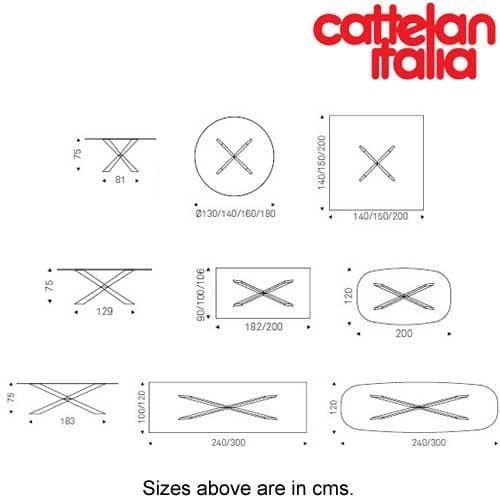 Spyder Fixed Table by Cattelan Italia