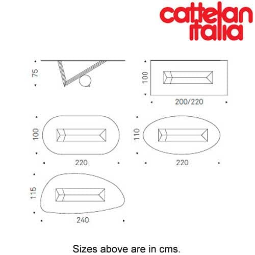 Valentino Fixed Table by Cattelan Italia