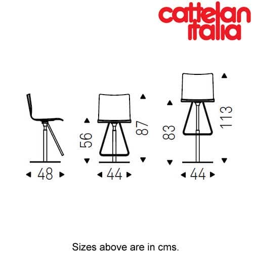 Toto Barstool by Cattelan Italia