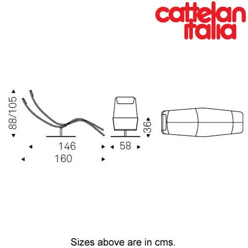 Casanova Chaise Lounge by Cattelan Italia