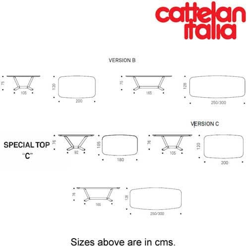 Planer Wood Fixed Table by Cattelan Italia