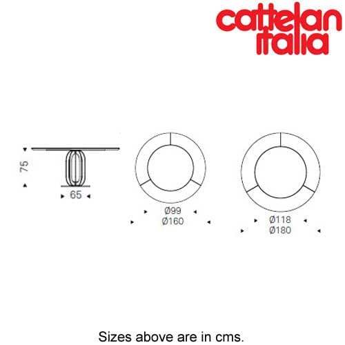 Soho Ker-Wood Fixed Table by Cattelan Italia