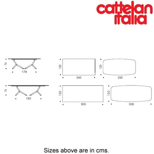 Atlantis Crystalart Dining Table by Cattelan Italia