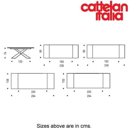 Tyron Keramik Drive Dining Table by Cattelan Italia