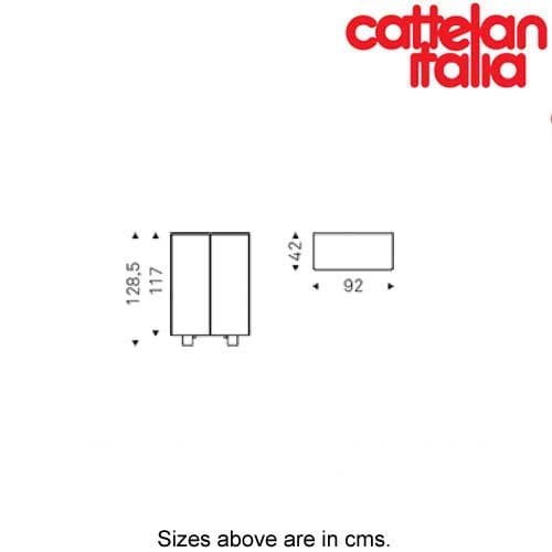 Boutique High Drinks Cabinet by Cattelan Italia