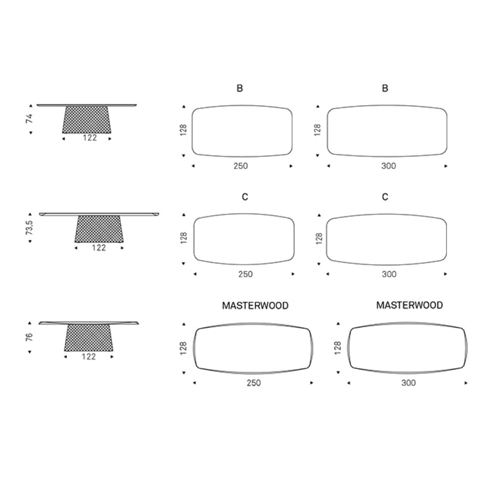 Atrium Wood Dining Table by Cattelan Italia