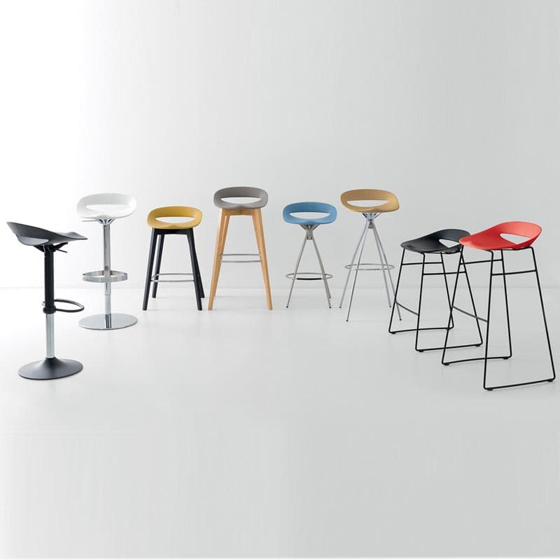 Cosmopolitan Metal And Plastic Barstool by Connubia Calligaris