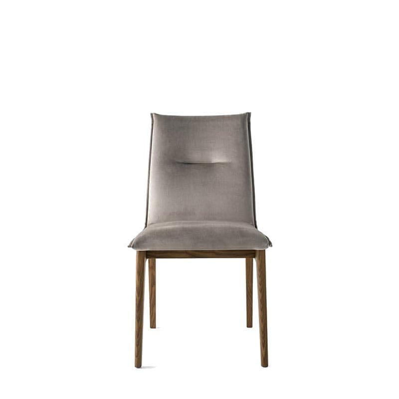 Maya Wood And Fabric Upholstered Dining Chair by Connubia Calligaris