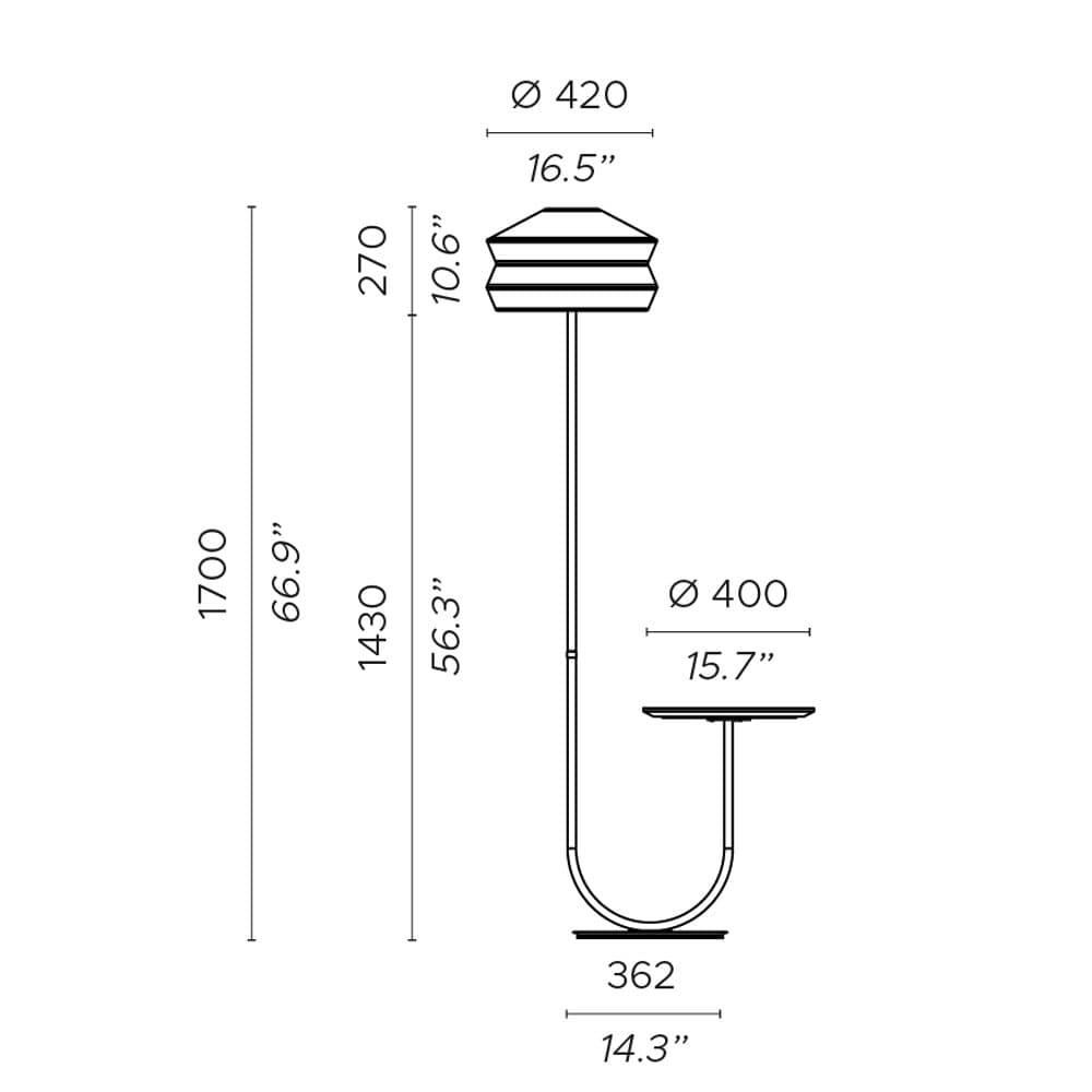 Calypso Fl Indoor Floor Lamp by Contardi