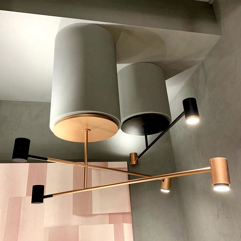 Melanocetus Pl Double Ceiling Lamp by Contardi