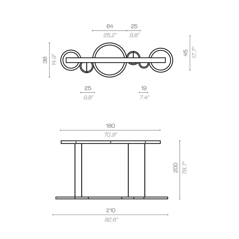 Vegas So Suspension Lamp by Contardi