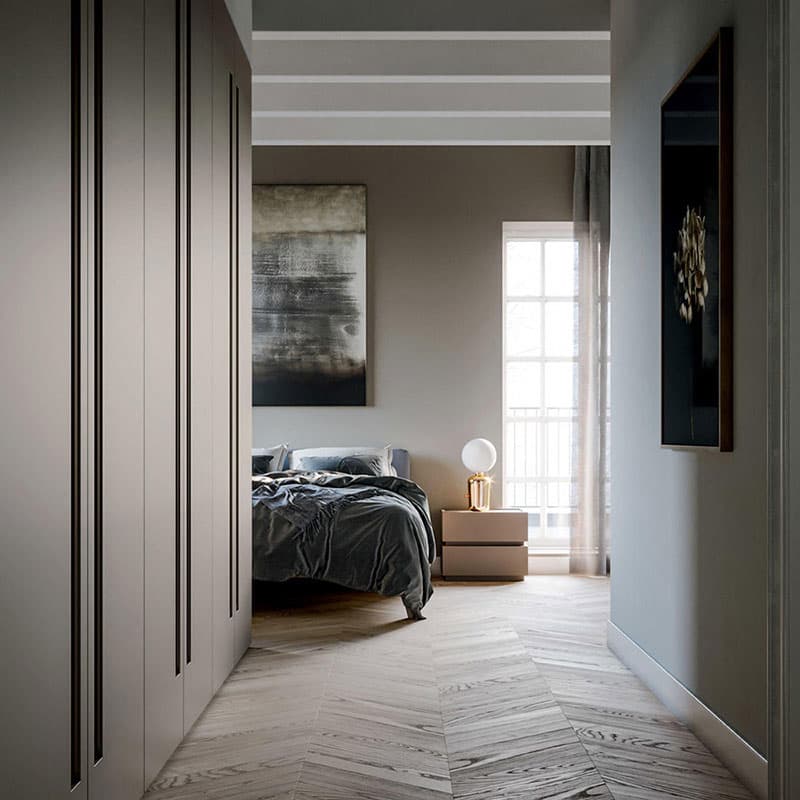 Conca Hinged Door Wardrobes by Dallagnese