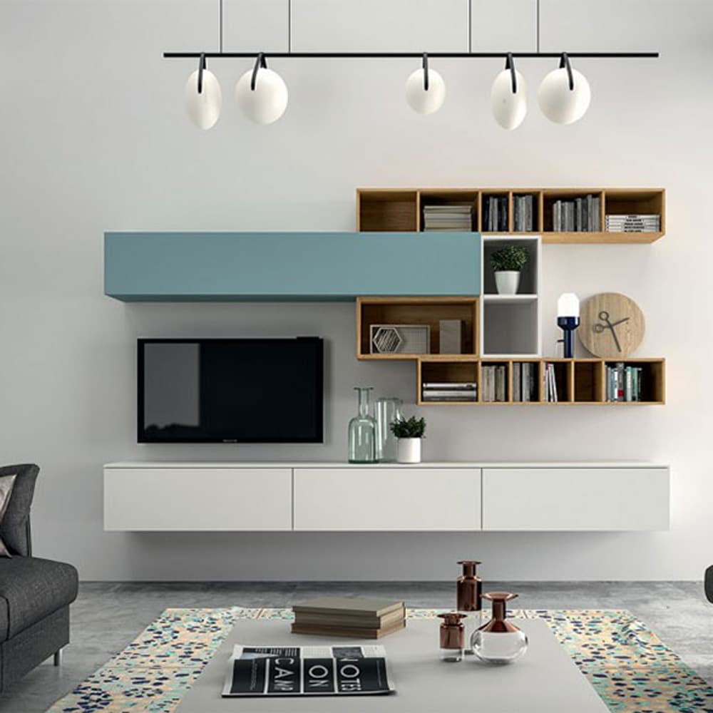 Slim Up TV Wall Unit by Dallagnese