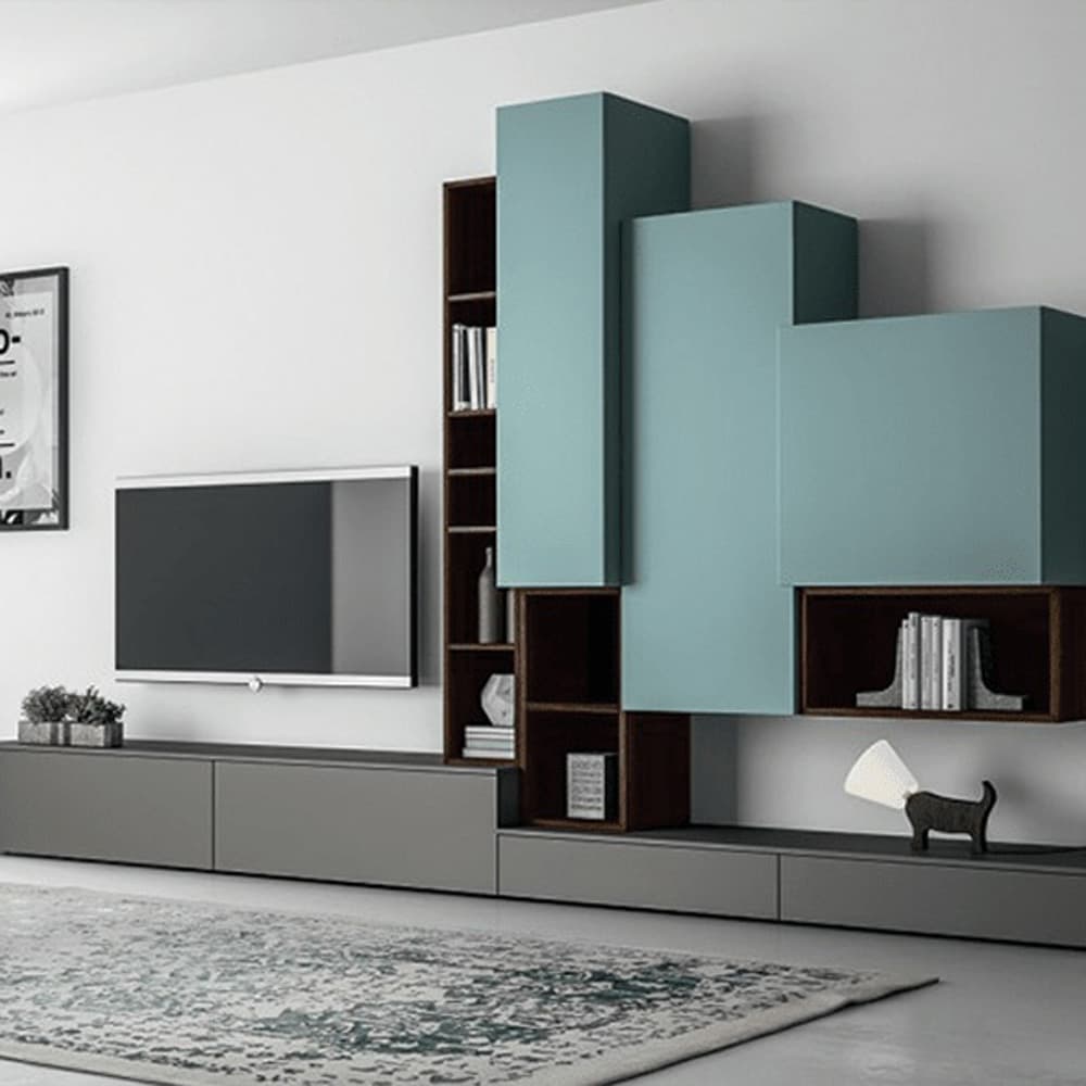 Slim Up TV Wall Unit by Dallagnese