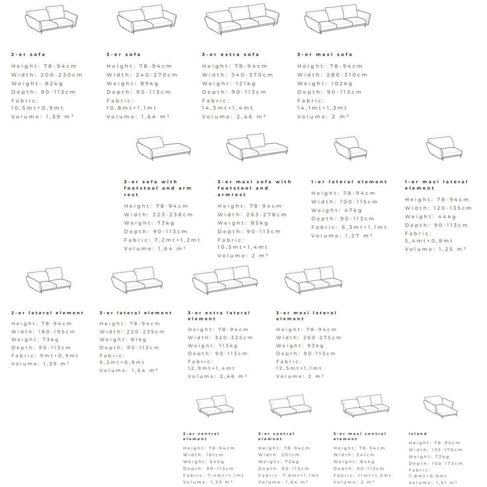 On Line Plain Sofa by Ditre Italia