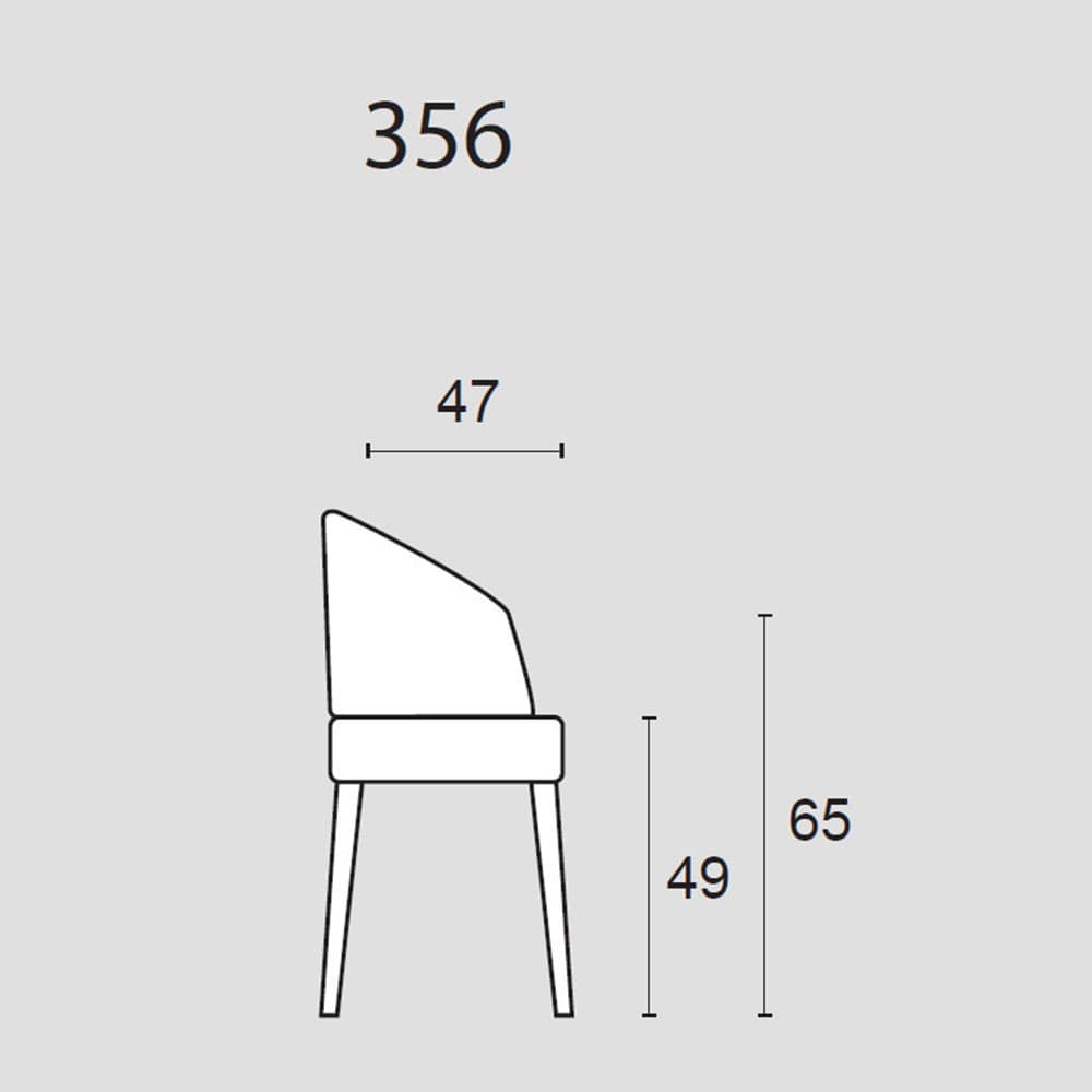 356 Dining Chair by Ditre Italia