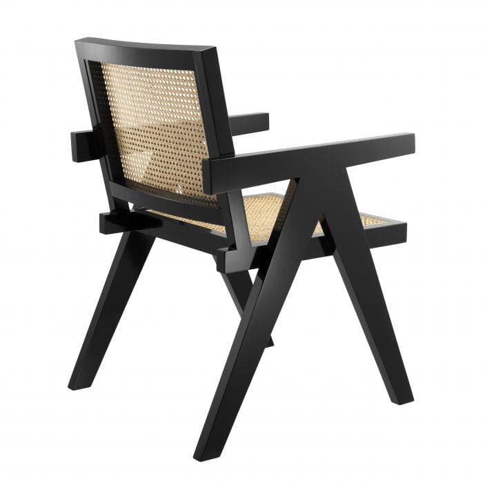 Adagio Black Finish Armchair by Eichholtz