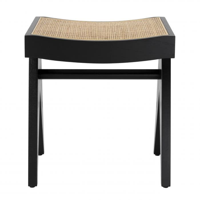 Arnaud Classic Black Stool by Eichholtz