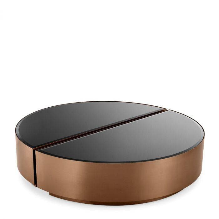 Astra Set Of 2 Copper Finish Coffee Table by Eichholtz