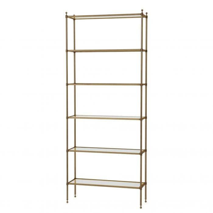 Aubrey Brass Finish Bookcase by Eichholtz