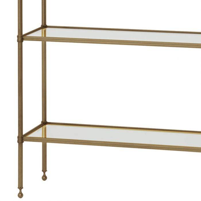 Aubrey Brass Finish Bookcase by Eichholtz