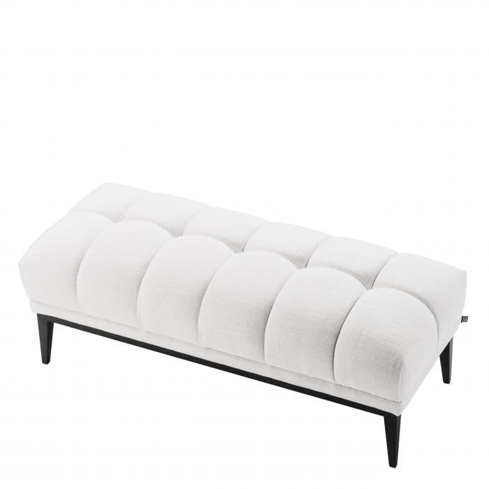 Aurelio Avalon White Bench by Eichholtz