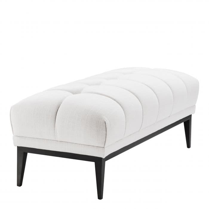 Aurelio Avalon White Bench by Eichholtz