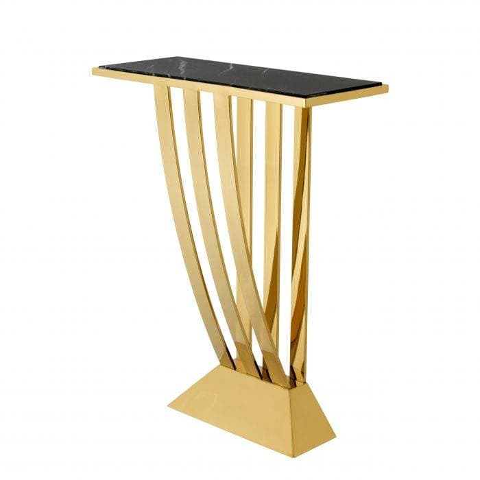 Beau Deco Gold Finish Console Table by Eichholtz