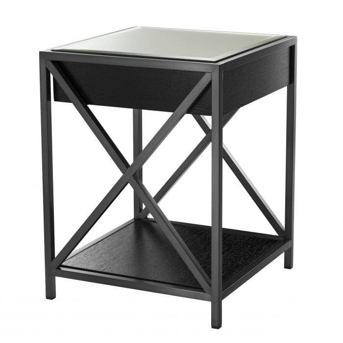 Beverly Hill Bronze Finish Bedside Table by Eichholtz