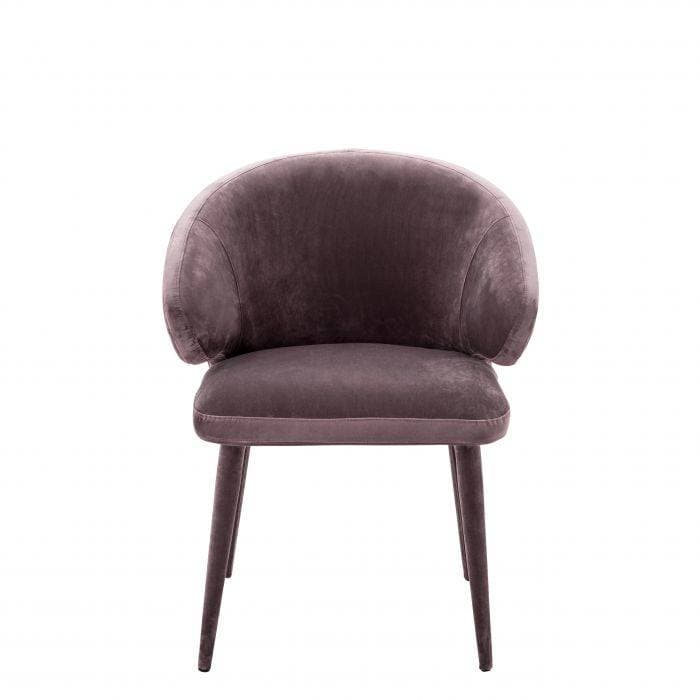 Cardinale Taupe Velvet Armchair by Eichholtz