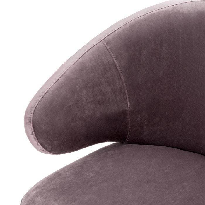 Cardinale Taupe Velvet Armchair by Eichholtz