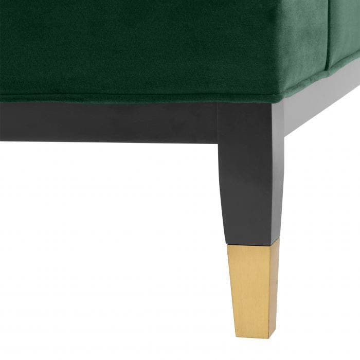 Castelle Roche Dark Green Velvet Sofa by Eichholtz