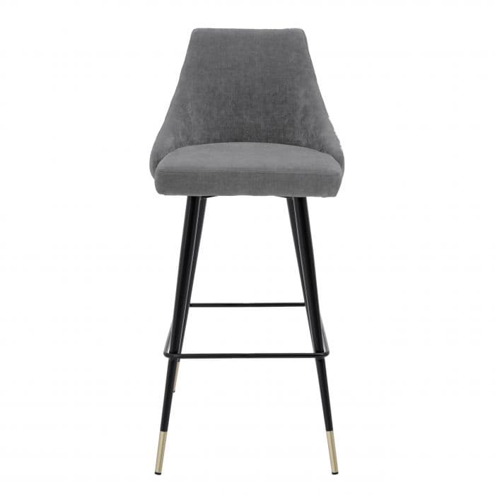 Cedro Clarck Grey Bar Stool by Eichholtz