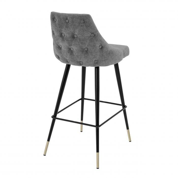 Cedro Clarck Grey Bar Stool by Eichholtz