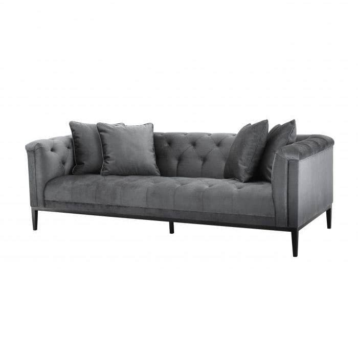 Cesare Granite Grey Sofa by Eichholtz