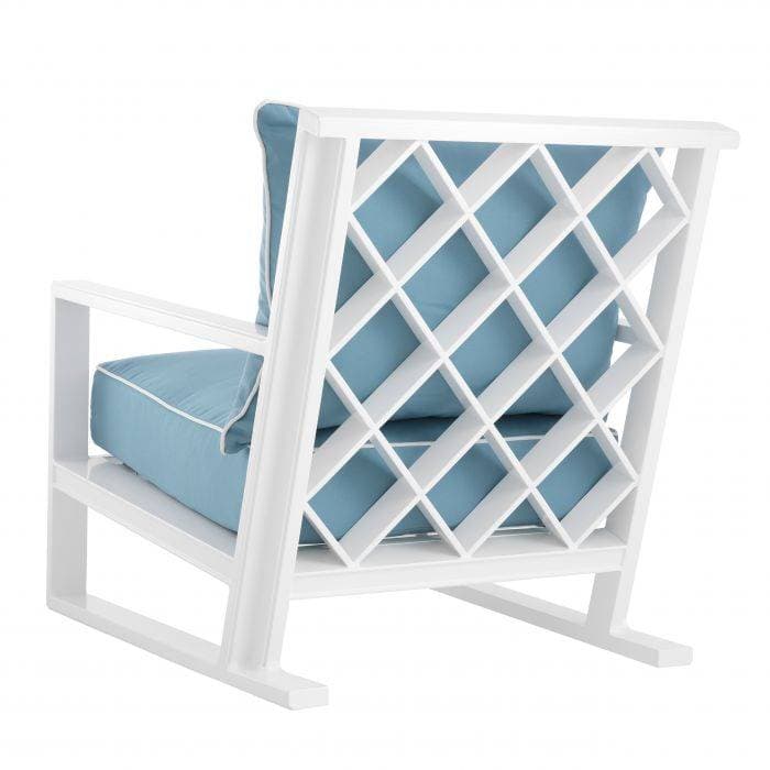 Como White Finish Outdoor Armchair by Eichholtz