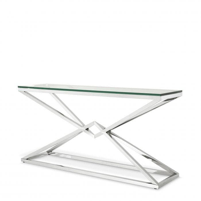 Connor L Stainless Steel Console Table by Eichholtz